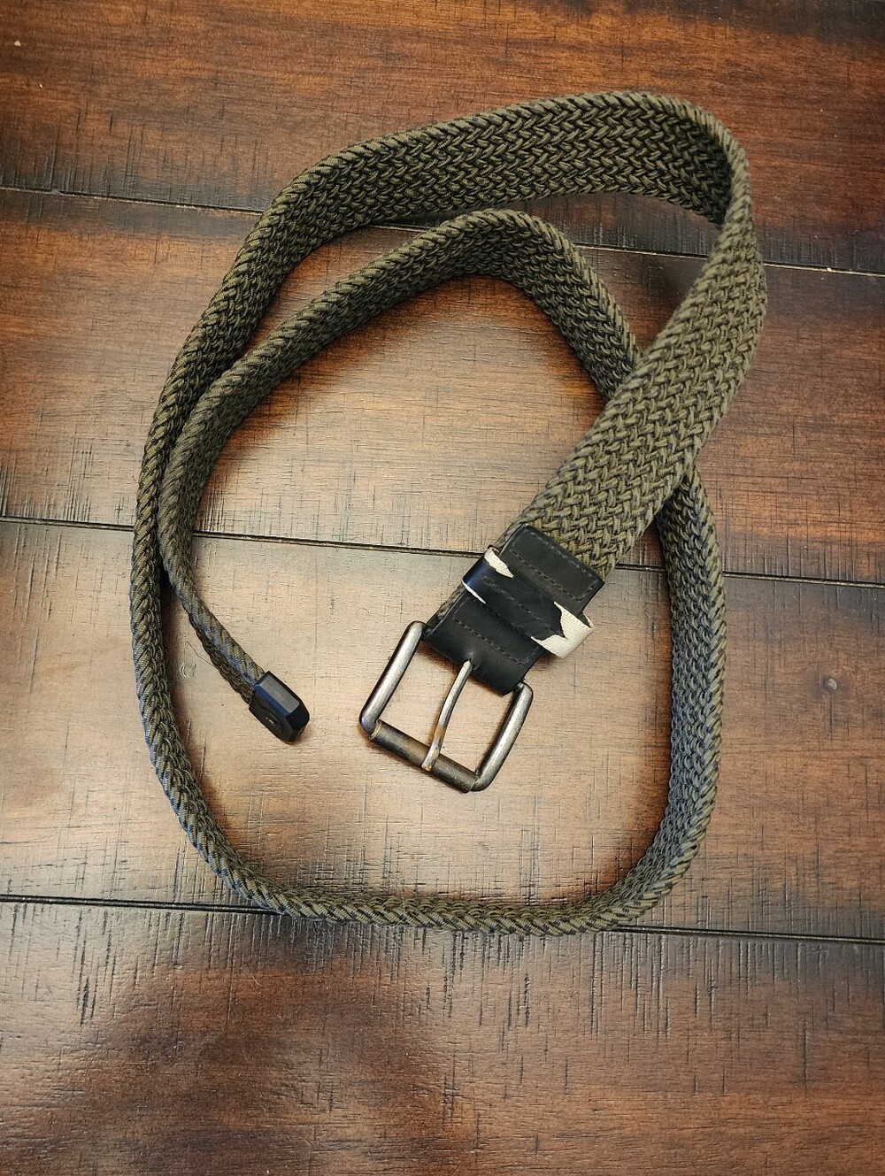 Men's Woven Nylon Carhartt Braided Belt - Olive Green